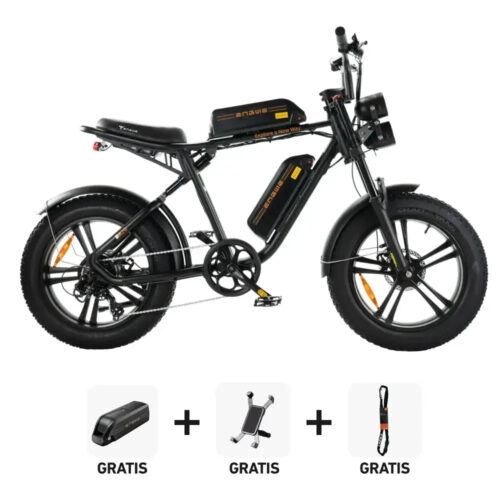Combi-Deal! | ENGWE M20 Dubbele Accu - Zwart fatbike