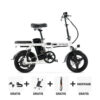 Combi-Deal! | ENGWE T14 Vouwfiets - Wit