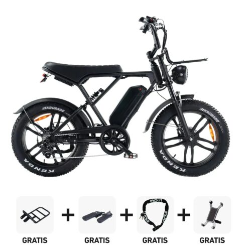 Combi-Deal! | OUXI h9.4 - Zwart fatbike