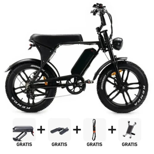 Combi-Deal! | OUXI V8.4 - Zwart fatbike