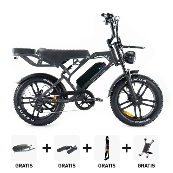 Combi-Deal | V20 Pro - Donkergrijs fatbike