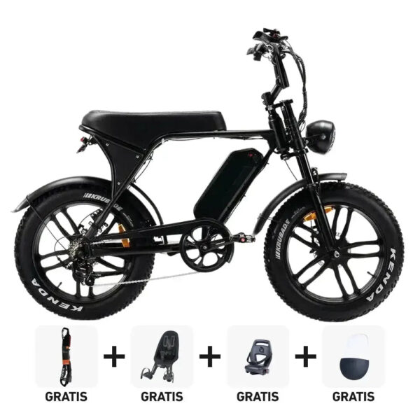Family-Deal! | OUXI V8.4 - Zwart fatbike